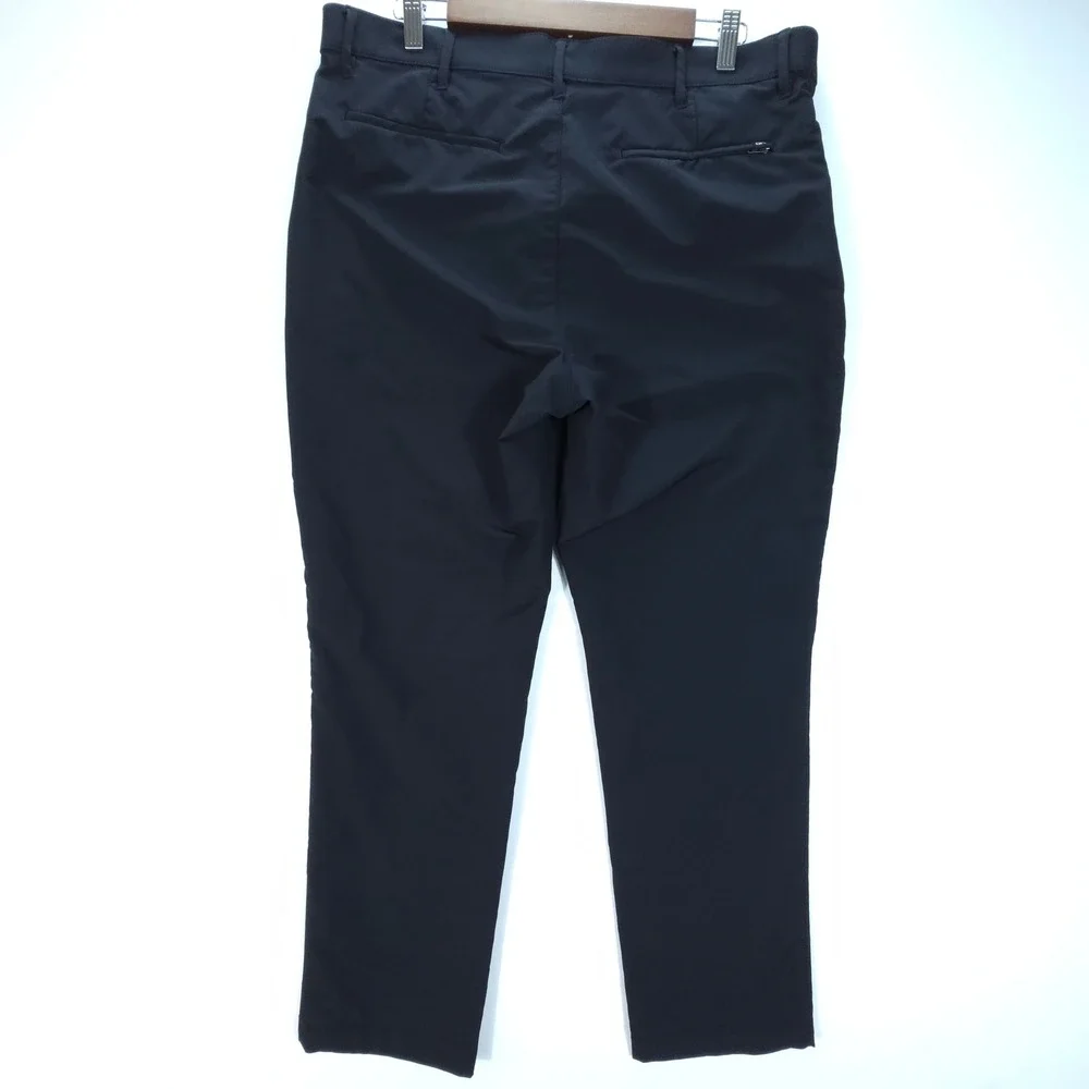 Streetwear Banana Republic Pants Men 36x29 Black Performance Chino Slim Straight